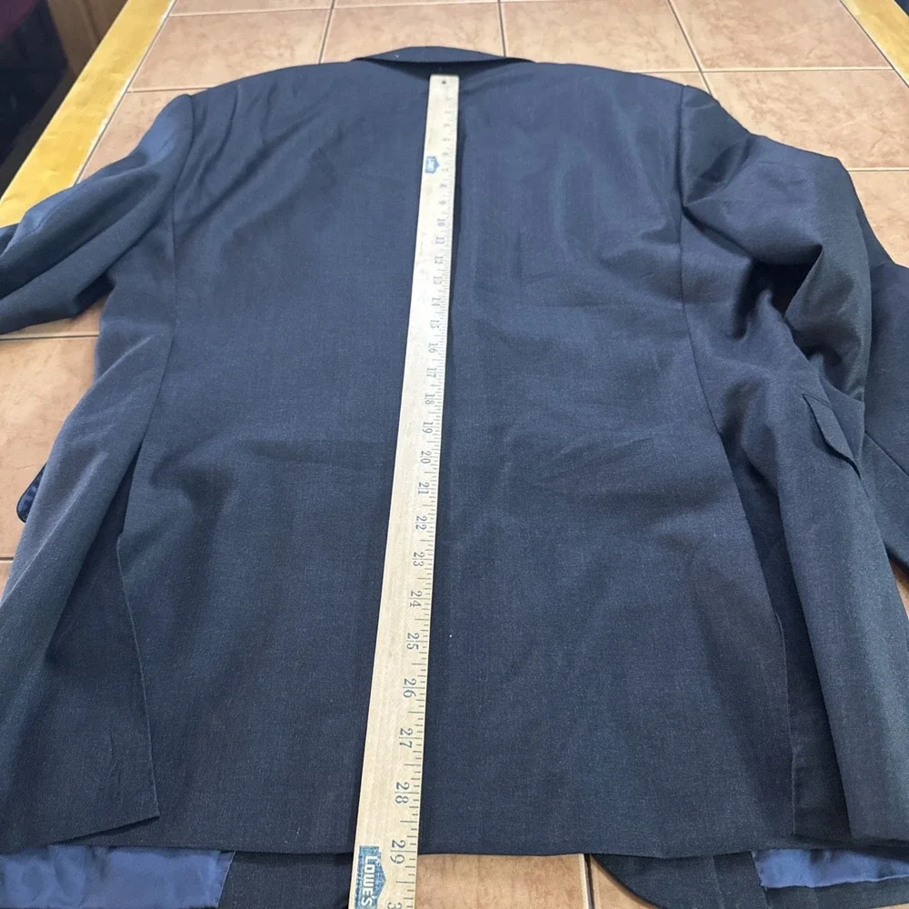 Suitsupply Napoli Vitale Barberis Dark Navy Blue Working Cuffs Blazer 40R Jacket